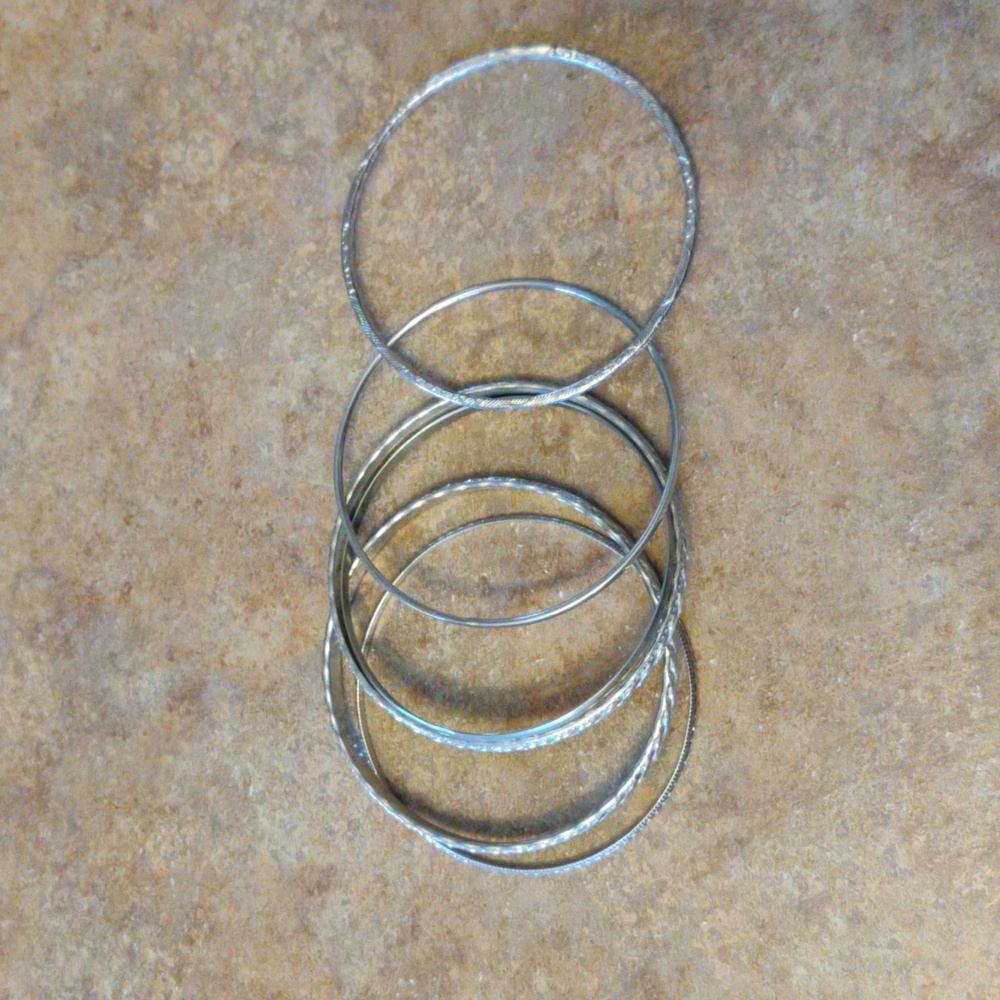 Bangle Bracelets Set of 6